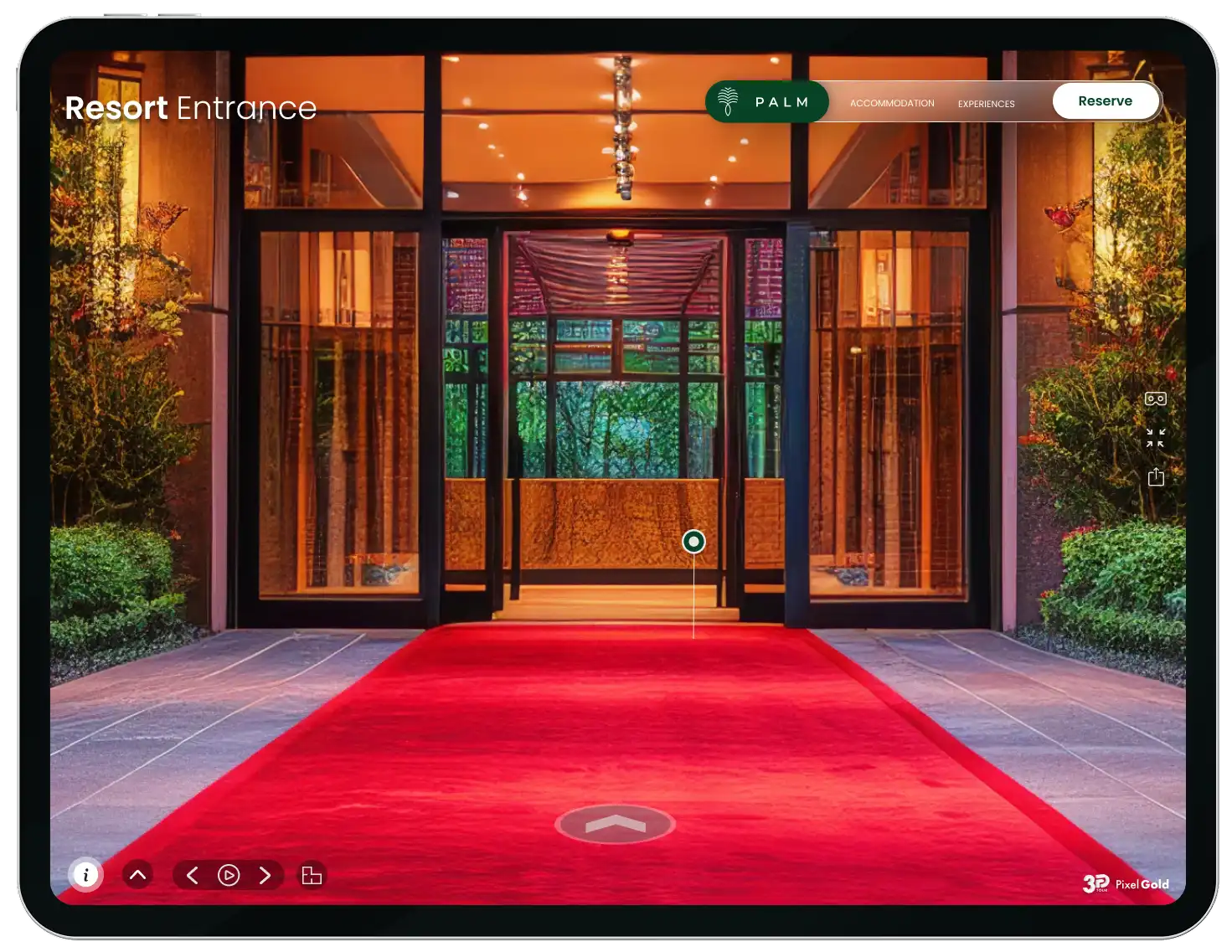 PixelGold's 3D Virtual Tour slide NAVIGATION (2.5)